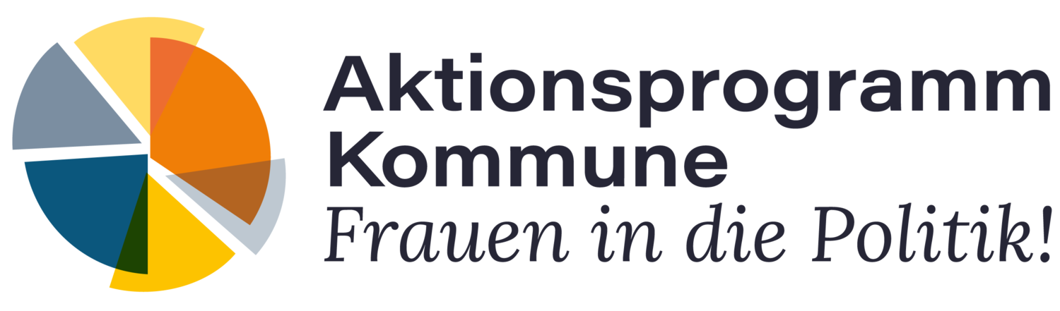 Logo zum Aktionsprogramm Kommune - Frauen in die Politik