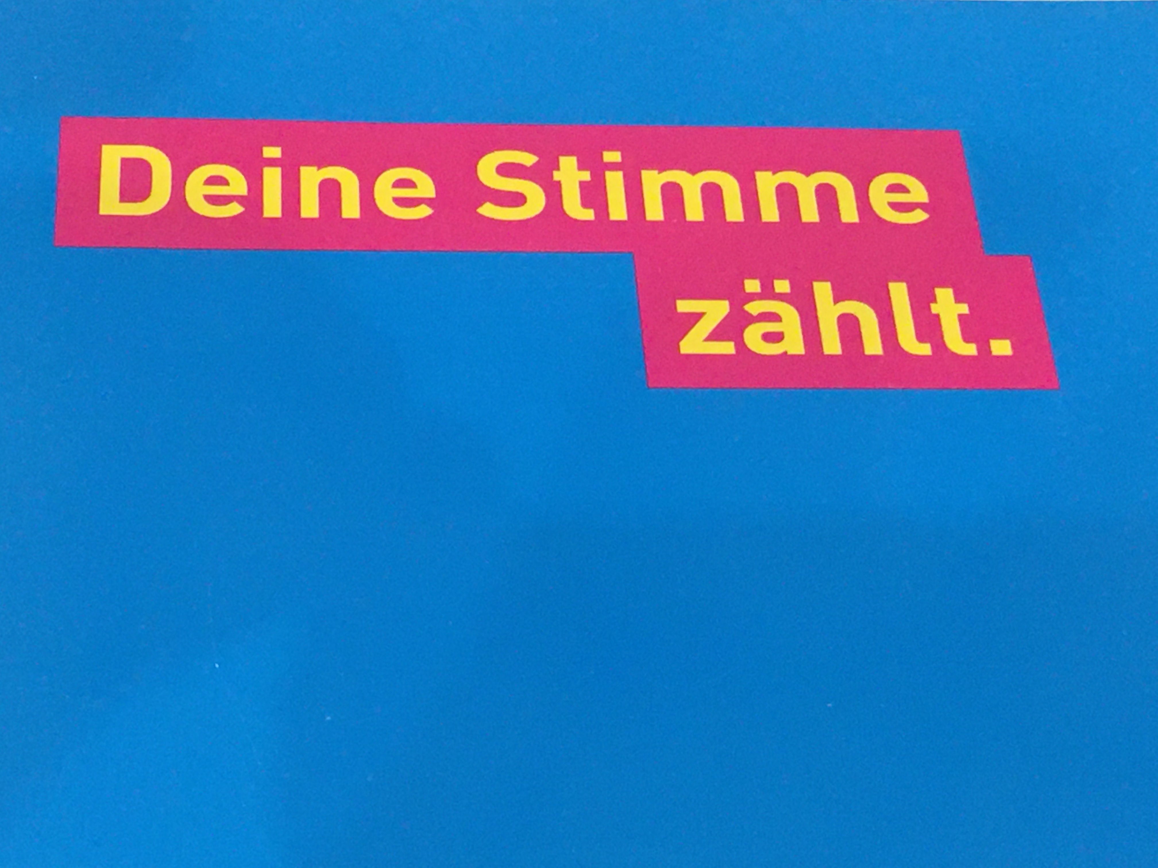 Aufruf zu Stimmabgabe